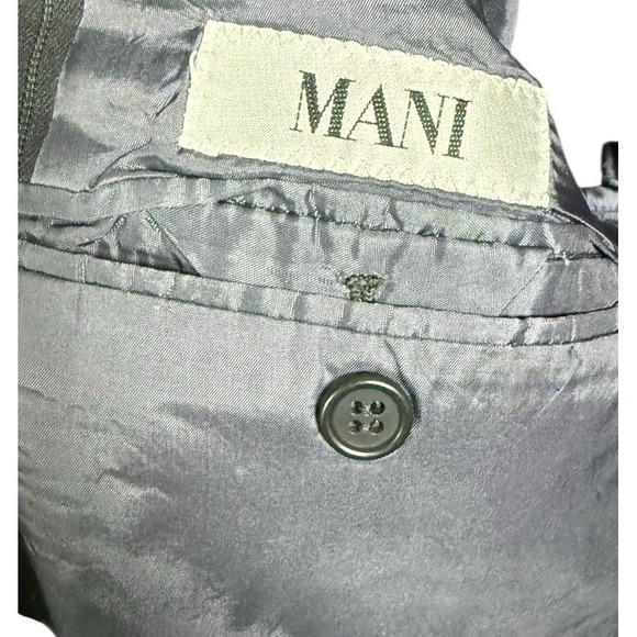 Mani By Giorgio Armani Blazer Mens 44R Grey Pinstripe‎ Wool Suit Jacket Italy - Picture 6 of 7